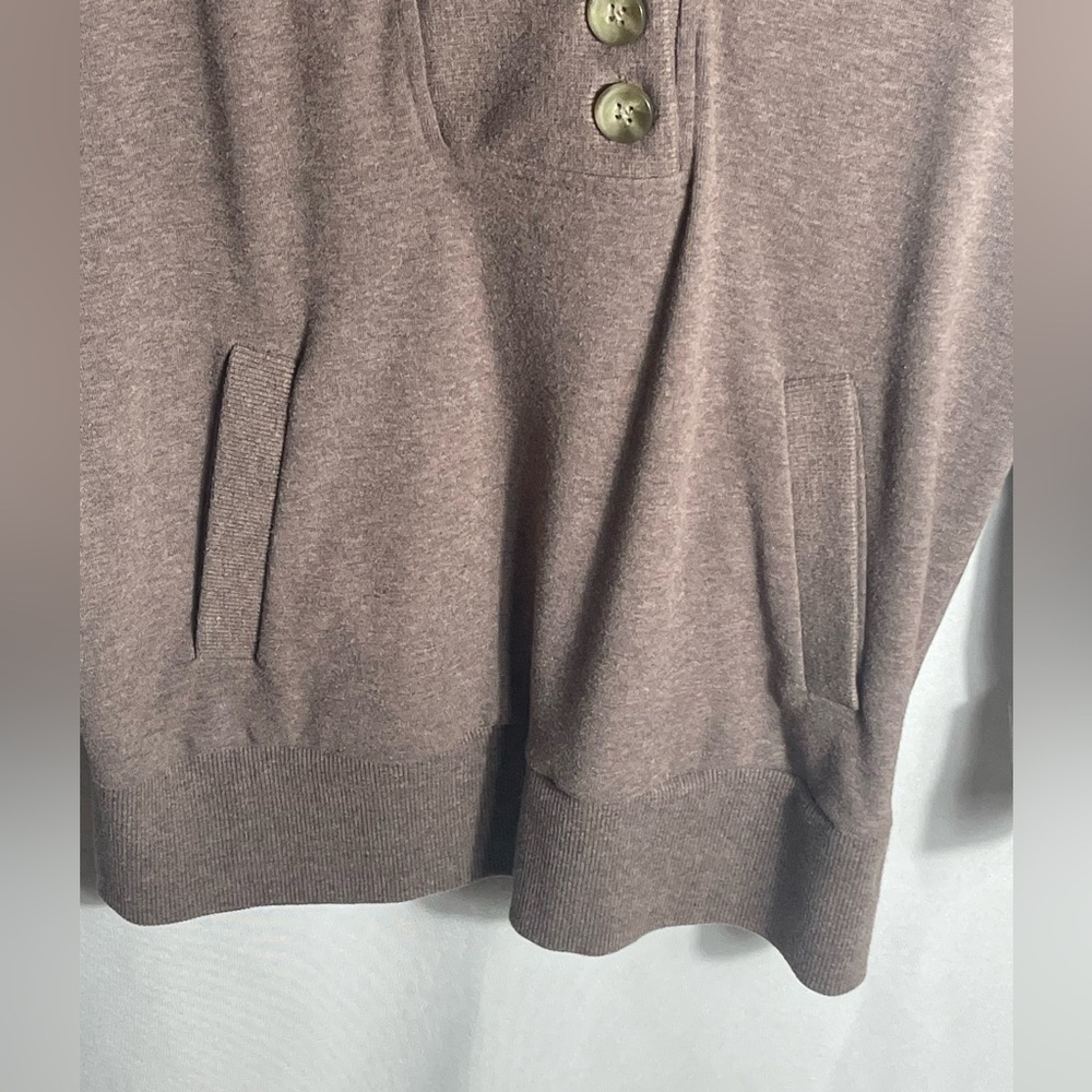Banana Republic Women’s Brown Shawl Collar Pullover Sweater M Cotton Blend - Picture 2 of 9